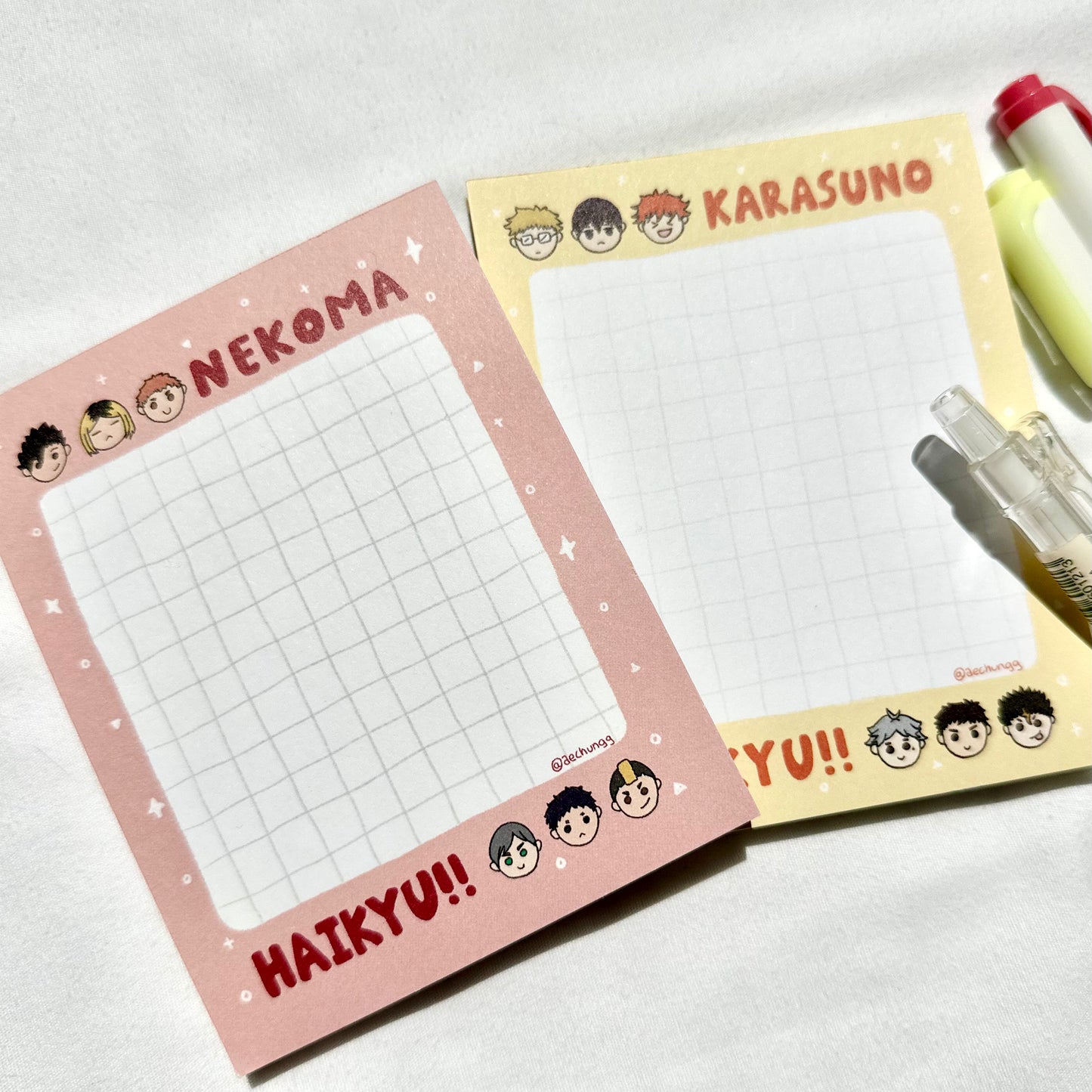 Haikyu School Notepad
