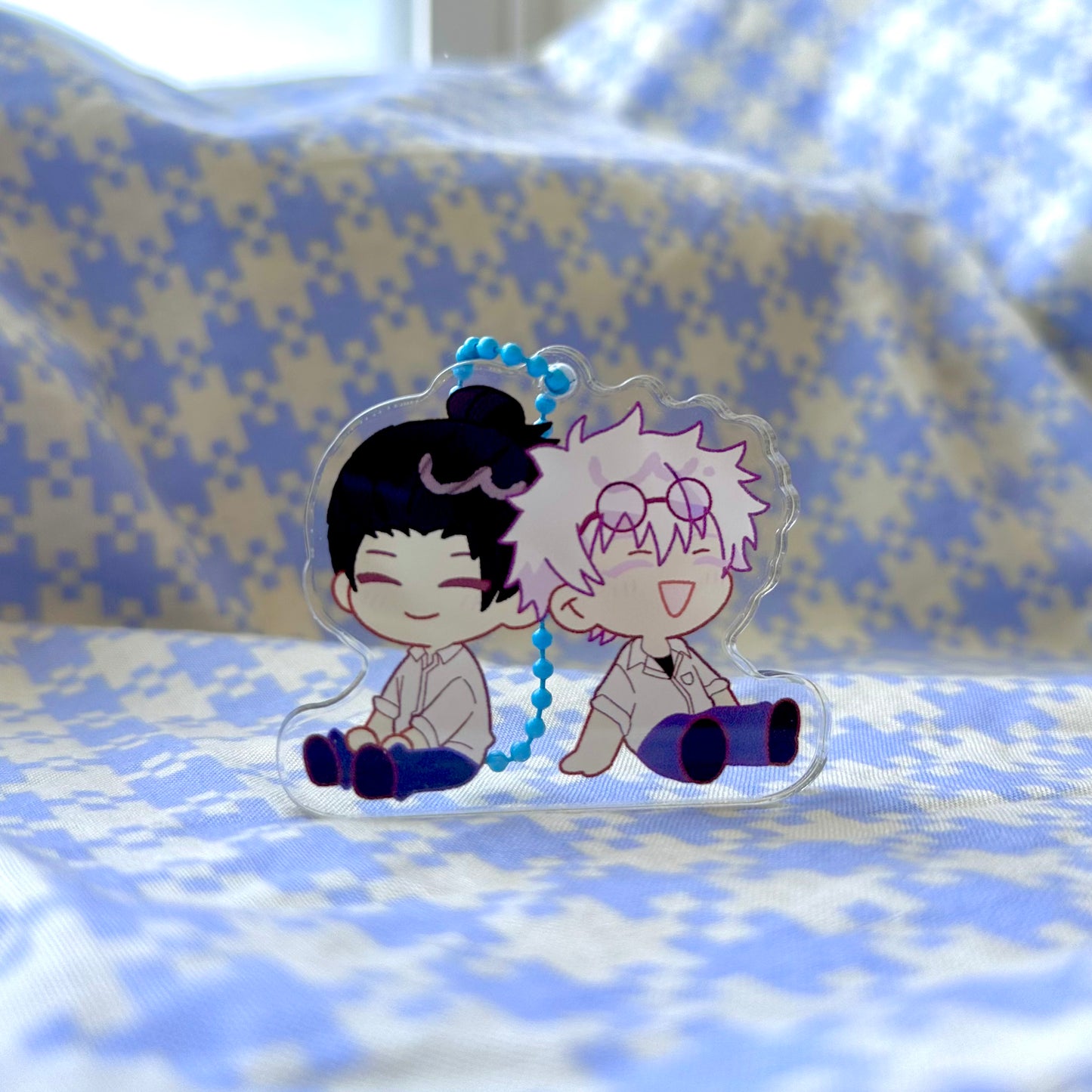 Blue Spring Acrylic Block/Keychain