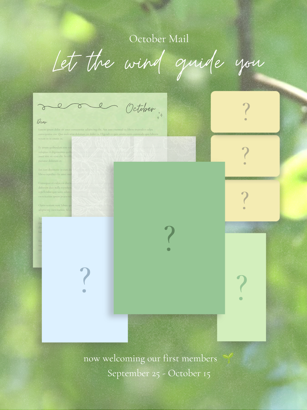 Note to Self Mail Club: October