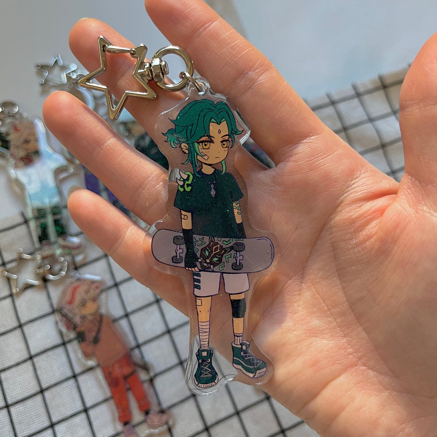 Genshin Fashion Glitter Charms