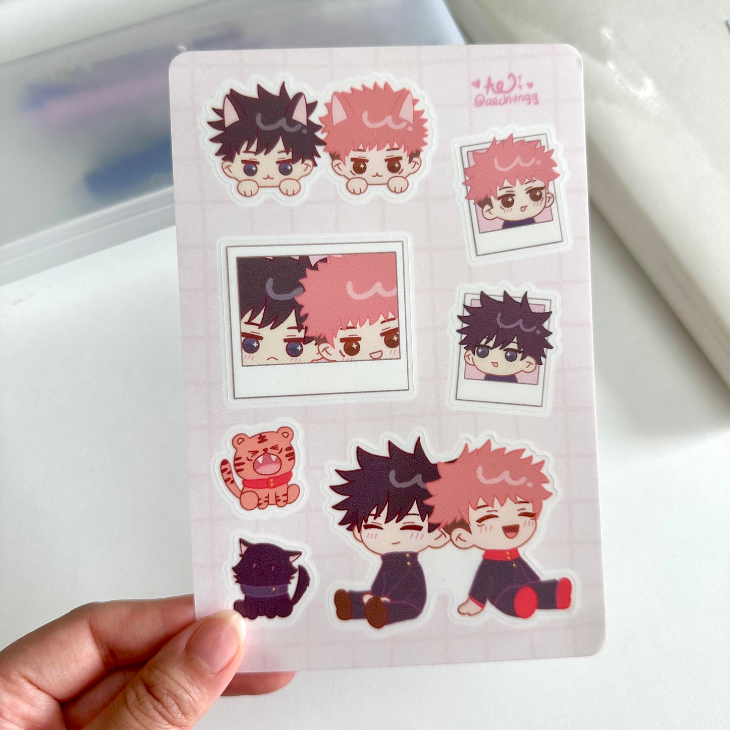 Highschool JJK Clear Sticker Sheet