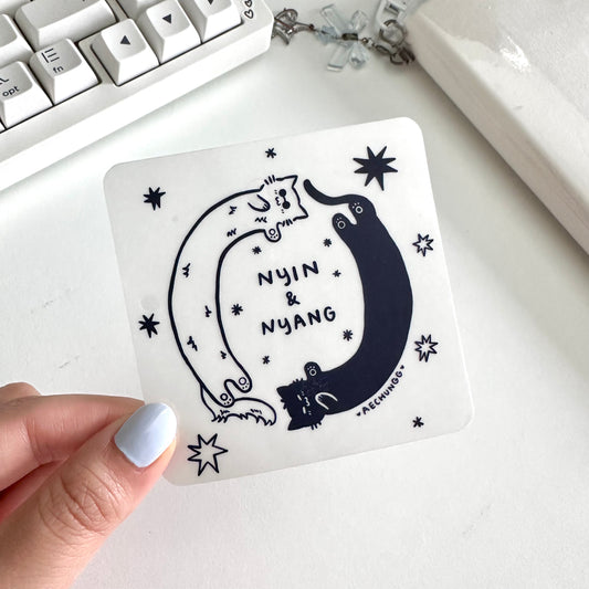 Nyin & Nyang Clear Sticker