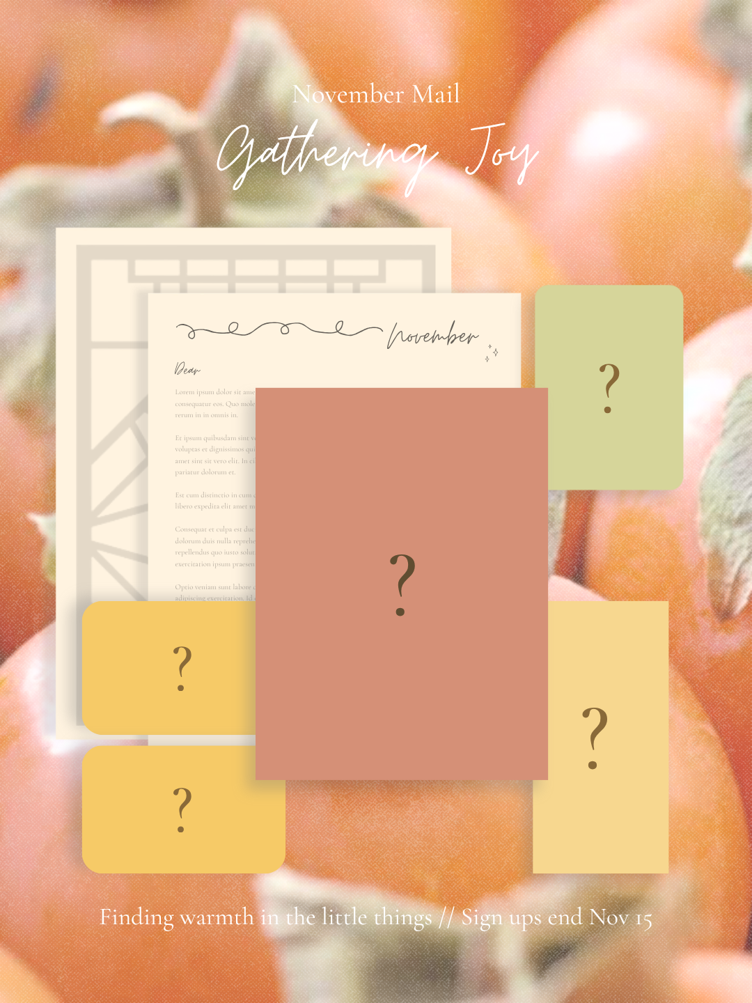 (INTERNATIONAL) Note to Self Mail Club: November