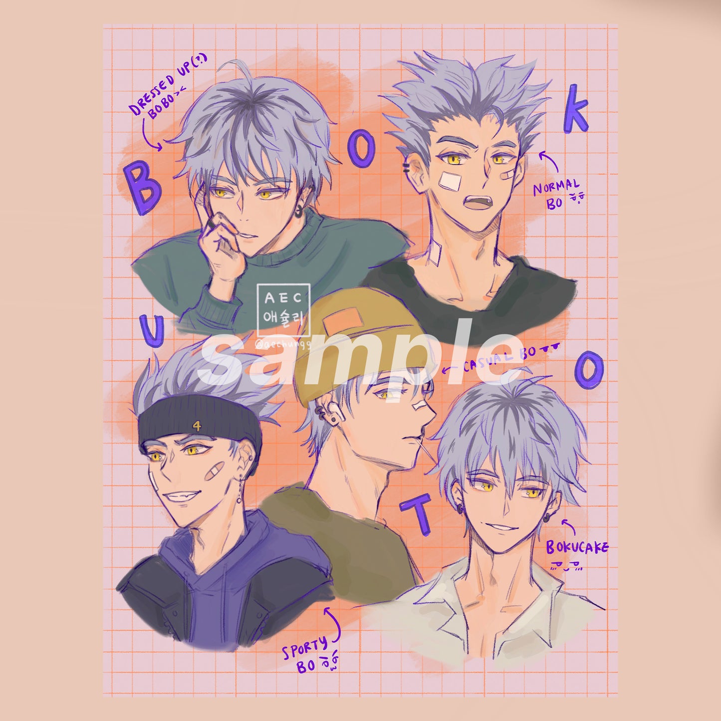 Bokuto Collage (Postcard)